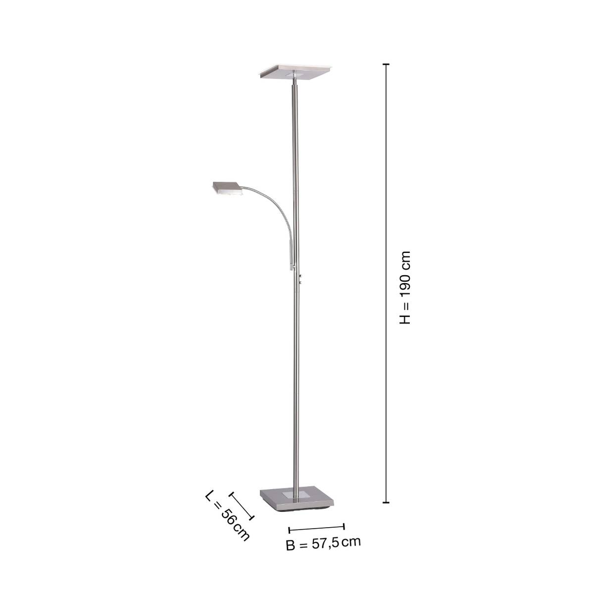 Led Deckenfluter Stehlampe Eckig Kaufen Home