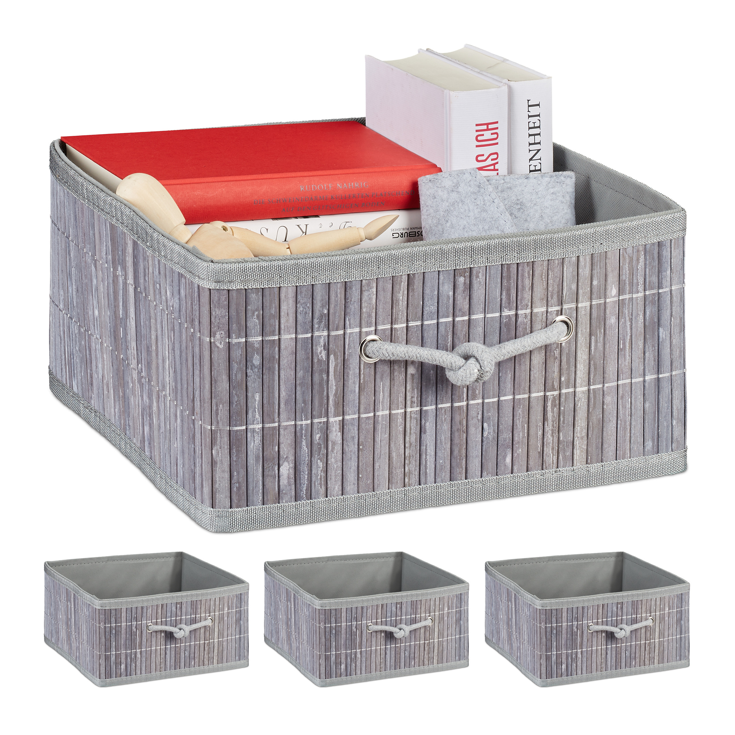 4x Paniers De Rangement En Bambou Je Commande Home24