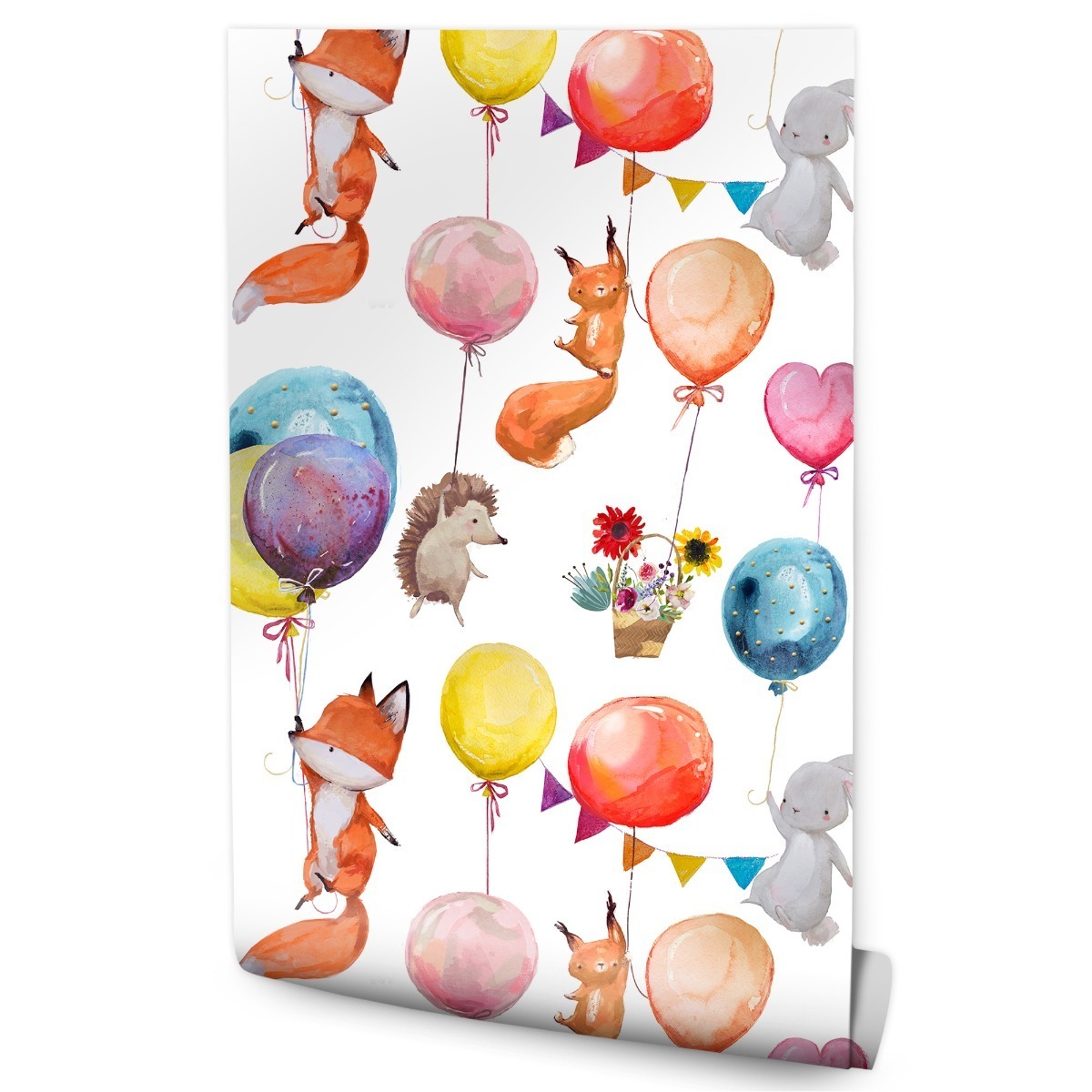 Papier Peint ballons animaux forêt Je commande home24