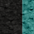 Microfibre Enza: Noir / Turquoise