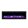 Elekrokamin Meran B130 cm El Fuego Schwarz - Glas - Metall - 130 x 46 x 12 cm