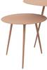 Set de trois tables gigognes vieux Rose foncé - Métal - 56 x 45 x 56 cm