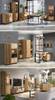 Highboard LAMIA Braun - Holzwerkstoff - 90 x 159 x 40 cm