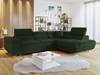 Ecksofa Torezio Cord Grün - Ecke davorstehend rechts