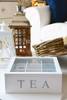 Teebox TEA, 9 Fächer, Teeaufbewahrung Weiß