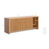 Designer-Holzkommode Conte Braun - Massivholz - Holzart/Dekor - 180 x 70 x 50 cm