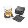 8-tlg. Untersetzer Set Grau - Stein - 15 x 17 x 17 cm