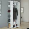 Garderobe Mats Weiß - Holzwerkstoff - 106 x 191 x 21 cm