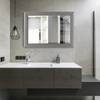 Miroir mural Ocre Argenté / Gris - Gris argenté - 64 x 84 cm