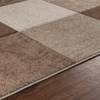 Tapis à Carreaux BARABOO Marron - Matière plastique - Textile - 200 x 1 x 275 cm