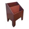 Porte-revues et livres rouge - TONI 1885 Rouge - Bois manufacturé - 31 x 57 x 42 cm