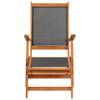 Chaise de terrasse Marron - Bois massif - Bois/Imitation - 58 x 92 x 141 cm