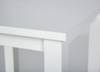Table basse Asgar Blanc - Bois massif - 45 x 55 x 45 cm