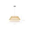 Suspension Maupiti Beige - Bambou - 46 x 20 x 46 cm