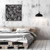 Cadre mural déco Jungle Métal - 80 x 80 x 2 cm