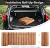 Ausrollbarer Garten-Holzweg 245 × 55 cm Braun - Massivholz - 55 x 2 x 245 cm
