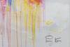 Bild gemalt Lisbon Skyline Silhouette Grau - Massivholz - Textil - 120 x 60 x 4 cm