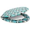 Premuim Abattant WC - Tigre bleu Noir - Turquoise - Blanc - Bois manufacturé - 38 x 5 x 44 cm