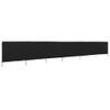 Paravent Noir - Textile - 1 x 160 x 800 cm