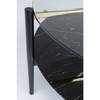 Table basse Noblesse 97x91cm Verre / Métal - Noir