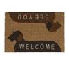 Paillasson coco Welcome - See You Marron - Fibres naturelles - Matière plastique - 60 x 2 x 40 cm