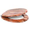 Premuim Abattant WC - Bois industriel Marron - Bois manufacturé - 38 x 5 x 44 cm
