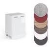 Meuble bas R-Line 60cm blanc brillant Blanc - En partie en bois massif - 60 x 81 x 46 cm