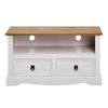 Meuble TV CAMPO Marron - Bois massif - 99 x 55 x 44 cm