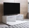 TV-Schrank Luke H1 mit Füße 2cm Weiß - Höhe: 32 cm