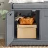 Schuhbank FSR80-SG Grau - Holzwerkstoff - 90 x 45 x 35 cm