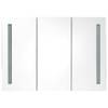 Badezimmerschrank 3007473 Glas Weiß - 89 x 62 x 14 cm
