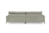 Ecksofa CARA Sofa Cord KAWOLA Ecksofa CARA Sofa Recamiere links steingrau - Grau - Ecke davorstehend links