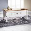 Couchtisch CAMPO Weiß - Massivholz - Holzart/Dekor - 95 x 45 x 50 cm