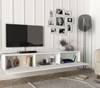TV Lowboard Hängend Damla Weiß Weiß