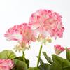 Plante artificielle Géranium Rose foncé - Blanc - Pierre - Textile - 20 x 34 x 20 cm