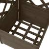 Jardinière Gris - Bois massif - Bois/Imitation - 40 x 150 x 40 cm