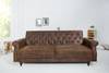 Sofa MAISON BELLE AFFAIRE 220cm braun Braun - Holzart/Dekor - Textil - 220 x 88 x 95 cm