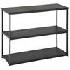Regal SENDAI Schwarz - Metall - 100 x 81 x 35 cm