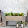 Hochbeet lasiert 59x77x35cm Grau - Massivholz - 34 x 39 x 79 cm