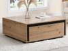 Table basse NALAMANE Beige - Bois manufacturé - 90 x 38 x 90 cm