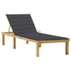 Chaise longue Anthracite