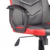 Fauteuil gaming simili noir/rouge ALPHA Rouge - Cuir synthétique - 67 x 113 x 60 cm
