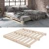 Lit palette 200 x 200 cm nature Marron - En partie en bois massif - 200 x 13 x 200 cm