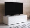 TV-Schrank Luke H1 mit Füße 2cm Weiß - Höhe: 32 cm
