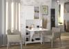 Sekretär MEGAN 80x36-99x175 Weiß