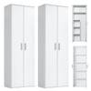 Mehrzweckschrank Set 2-teilig Schränke Weiß