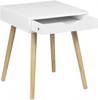Nachttisch Clair (2er Set) Weiß - Holzwerkstoff - 40 x 49 x 40 cm