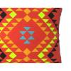 Coussin motif tribal rouge 45*45 Rouge - Textile - 45 x 45 x 12 cm