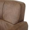 Chaise capitonnée Houston (lot de 6) Marron - Textile - 60 x 80 x 55 cm