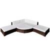 Gartenmöbel Set Braun - Polyrattan - 70 x 53 x 70 cm